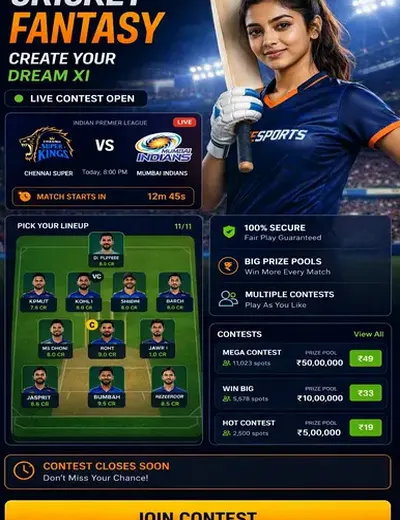 Wwwwin222 (win 222) fantasy cricket & matchday visual 3